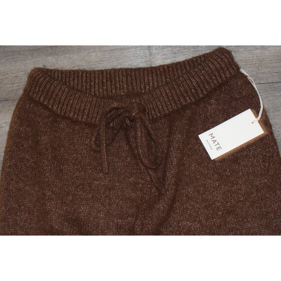 MATE THE LABEL WOMEN'S ALPACA SWEATER WIDE LEG PANTS CSN BROWN NWT M $298 - Picture 5 of 6